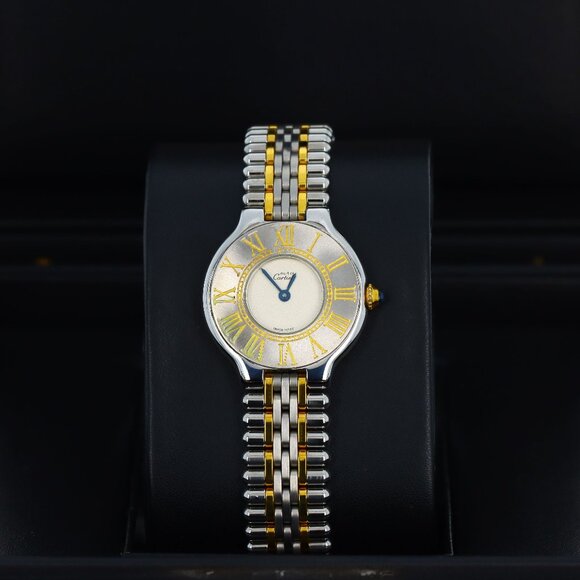 Cartier W10051F4 Must 21 de Cartier Ladies Two-Tone Bullet Edition 18kt Yellow G - Picture 1 of 8